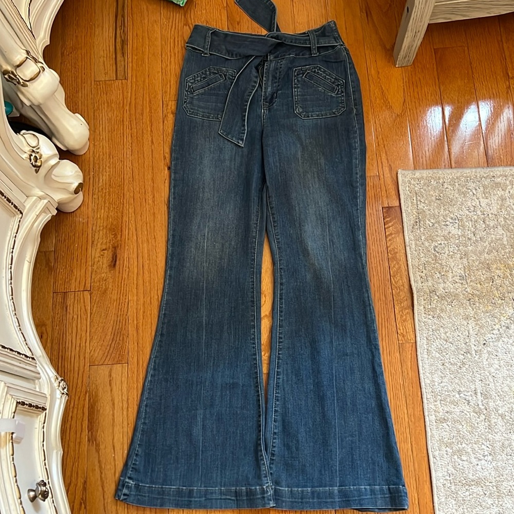High waist wide leg flare jeans for tall girls